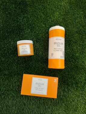 Brazilian Sol Multi-Surface Wipes & Care Set - Orange